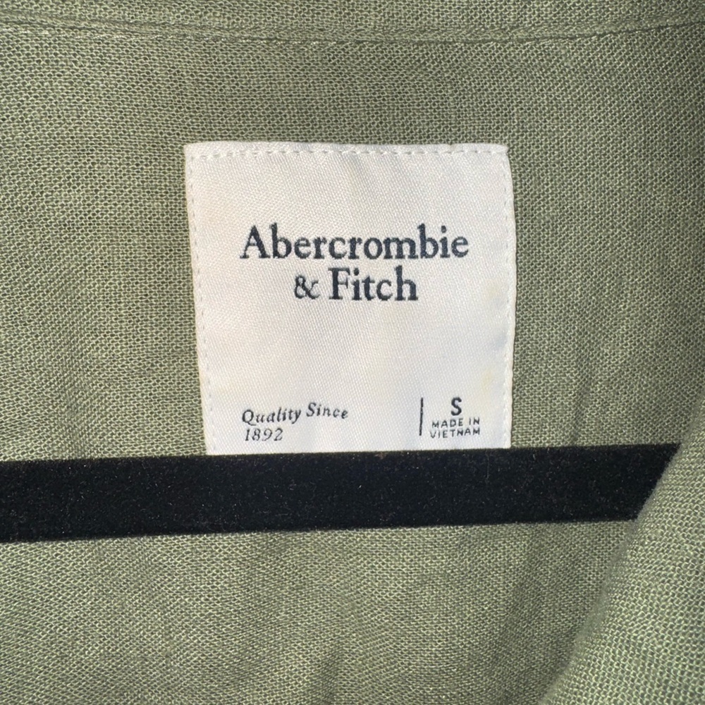 Abercrombie & Fitch Olive Green Button-Up Romper - Picture 2 of 7